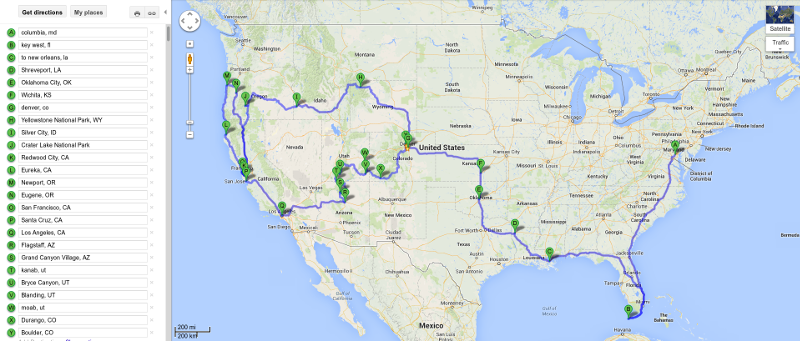 Roadtrip Map